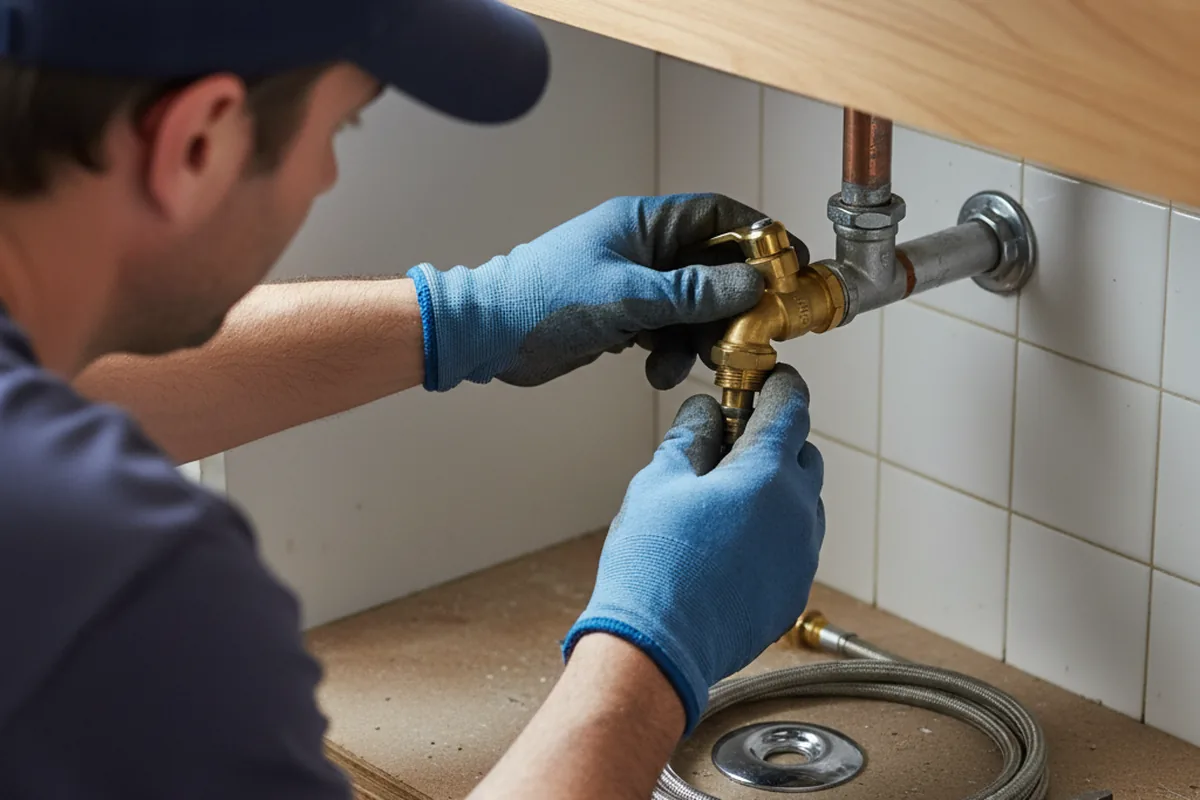 Shutoff valve and fitting work during Faucet and Fixture Repair in Richfield